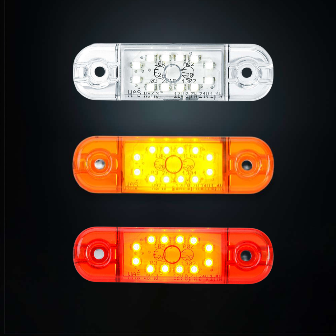 Strands Freedom Legacy Slim Marker Light with Coloured Lens / 12 LED UK + Ireland