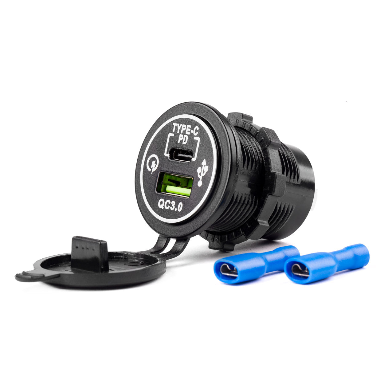 USB & USB-C Double Port 12/24V Charger