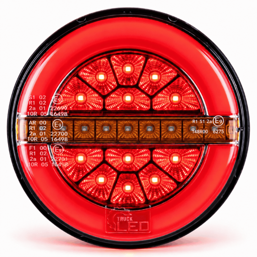 LED 140mm Round Neon Burger Light with Dynamic Indicator