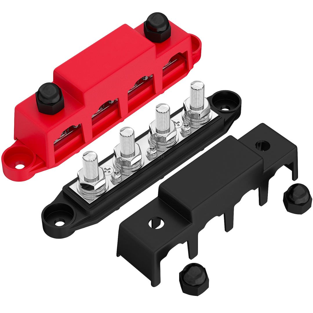 250A Busbar with 4 x M10 Studs and 3 x Screw Terminals - spo-cs-disabled - spo-default - spo-disabled - spo-notify-me-d