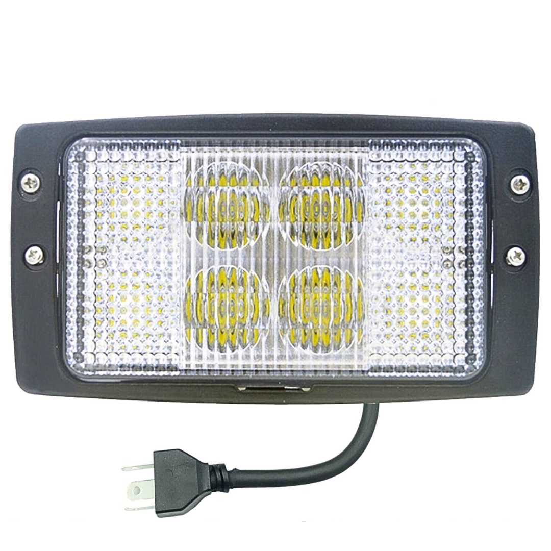 Rectangular Tractor Cab Light with High & Low Beam / 40W