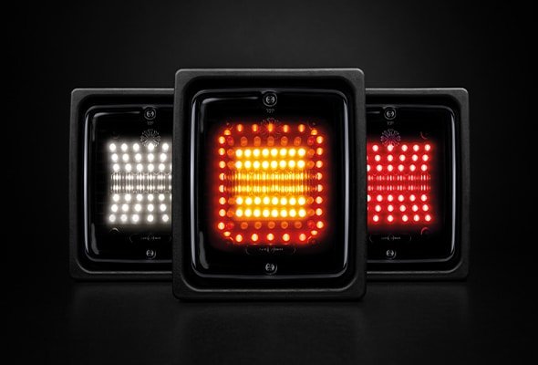 Strands Dark Knight Square IZE LED Tail Lights - spo-cs-disabled - spo-default - spo-enabled - spo-notify-me-disabled