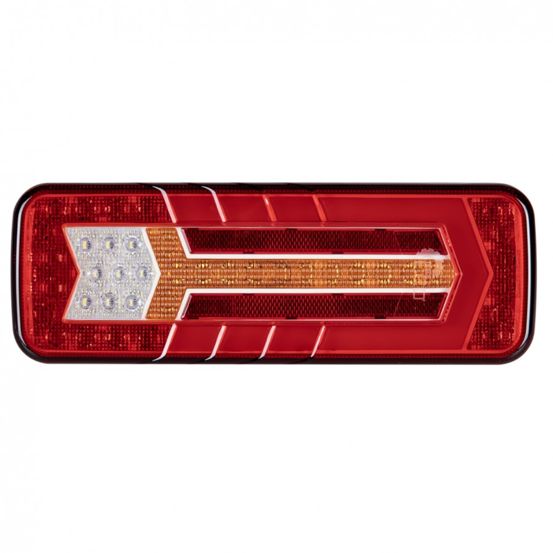 LED Rear Lamp with Dynamic Indicator, Stop, Tail, Fog, Reverse & Reflector