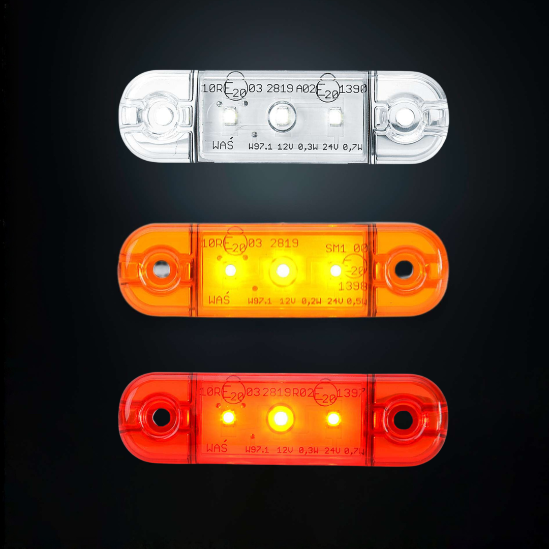 Strands Freedom Legacy Slim Marker Light with Coloured Lens UK + Ireland