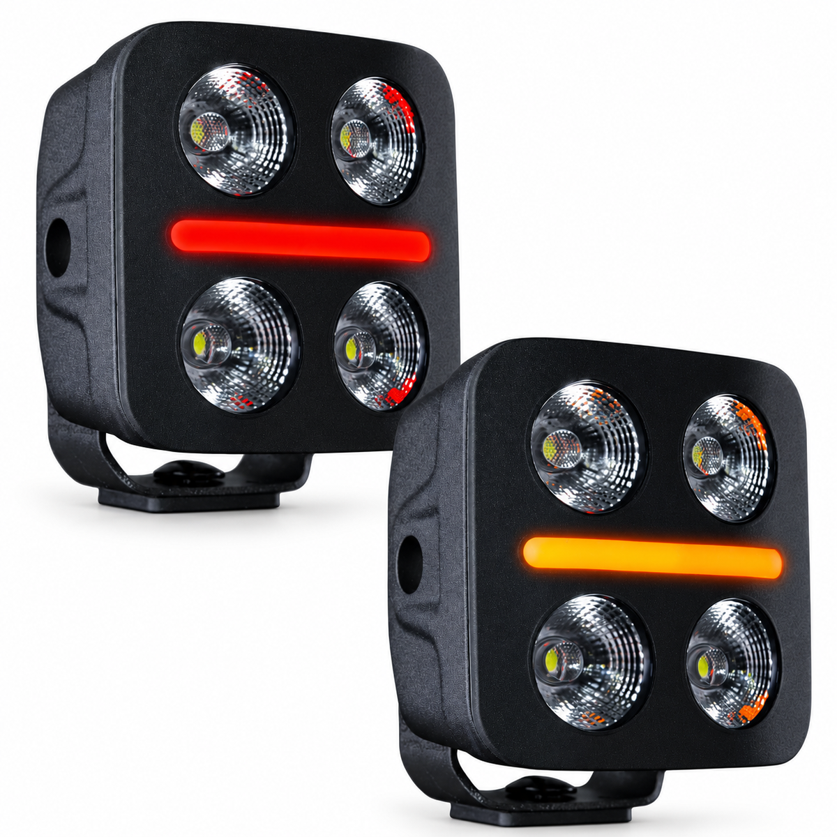Strands D-Line QB Hardcore Work Light with Amber & Red Position Light