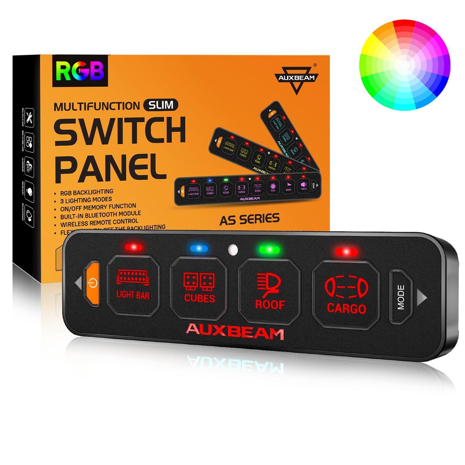 Slim Auxbeam 4 Way Control Switch Panel – QP011664 - AS-R40 Series