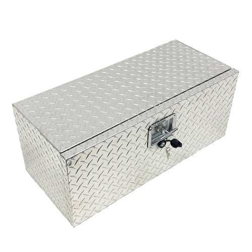 Medium Chequer Plate Aluminium Trailer Storage Box / 715 x 295 x 320mm - spo-cs-disabled - spo-default - spo-disabled