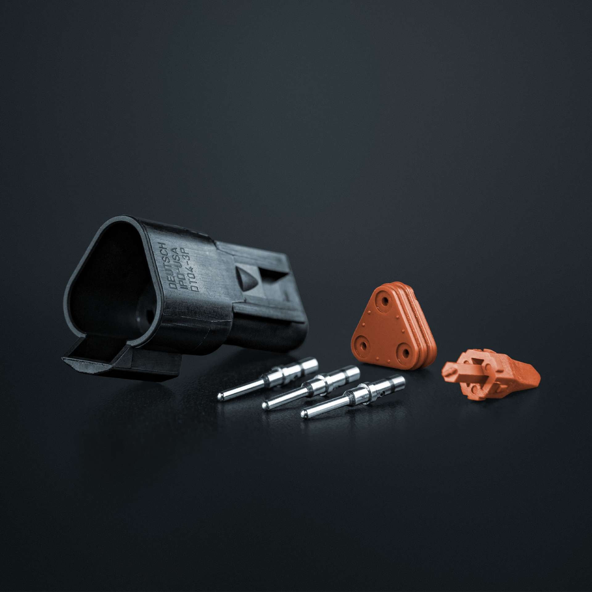Pack of 5 Strands Pro DEUTSCH DT Connectors / 3 Way
