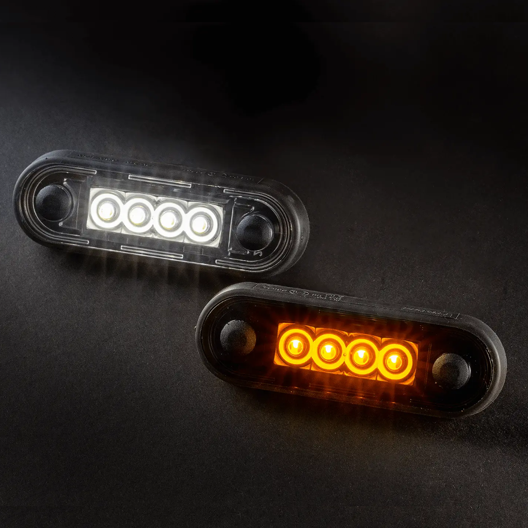 Fristom FT-073 BZ LED Marker Light - Dual Colour Amber and White -