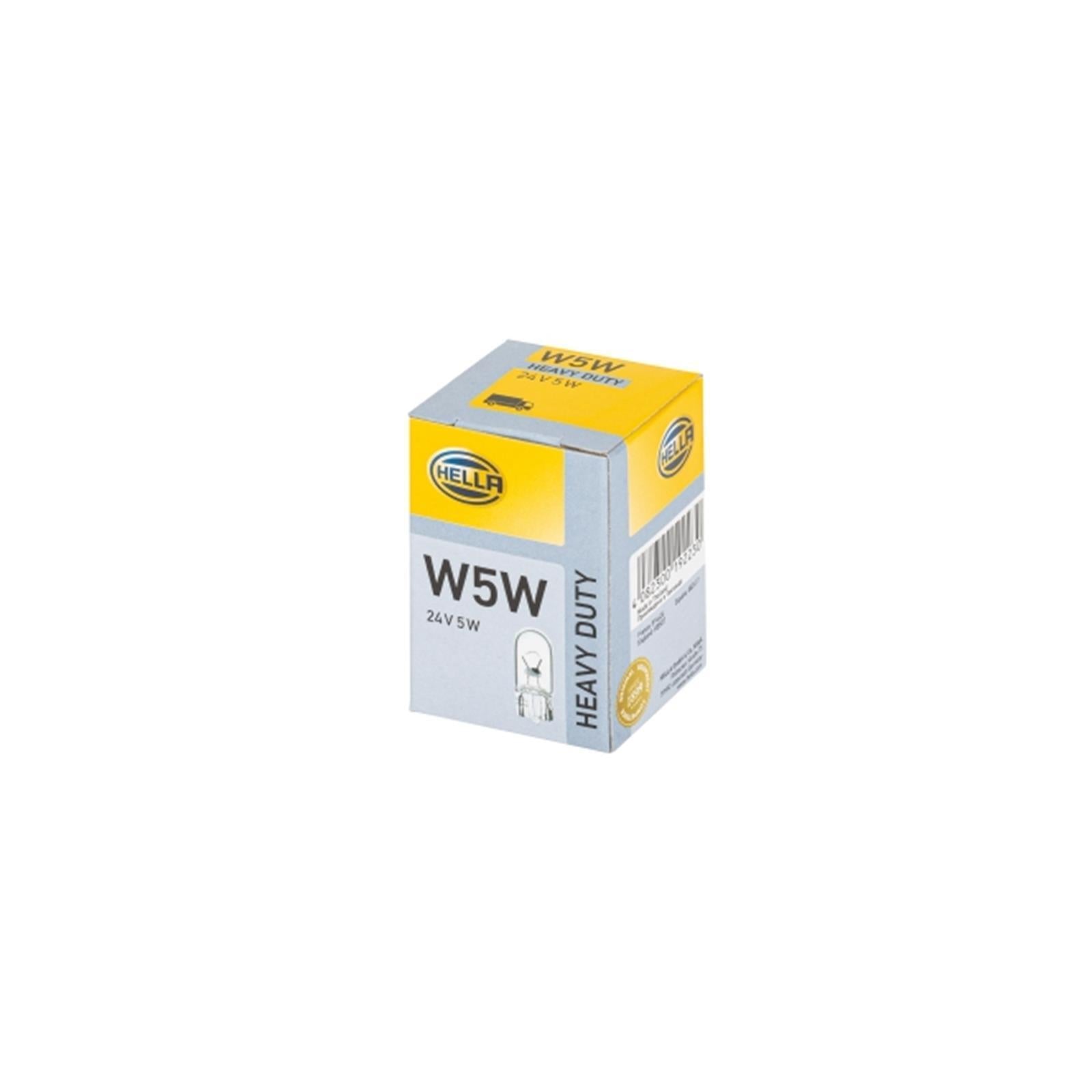 thumbnail image 2 of 10-Pack 507 W5W 24v 5w Capless Bulbs – Clear, For Truck Side Markers & Parking Lights 2 of 2
