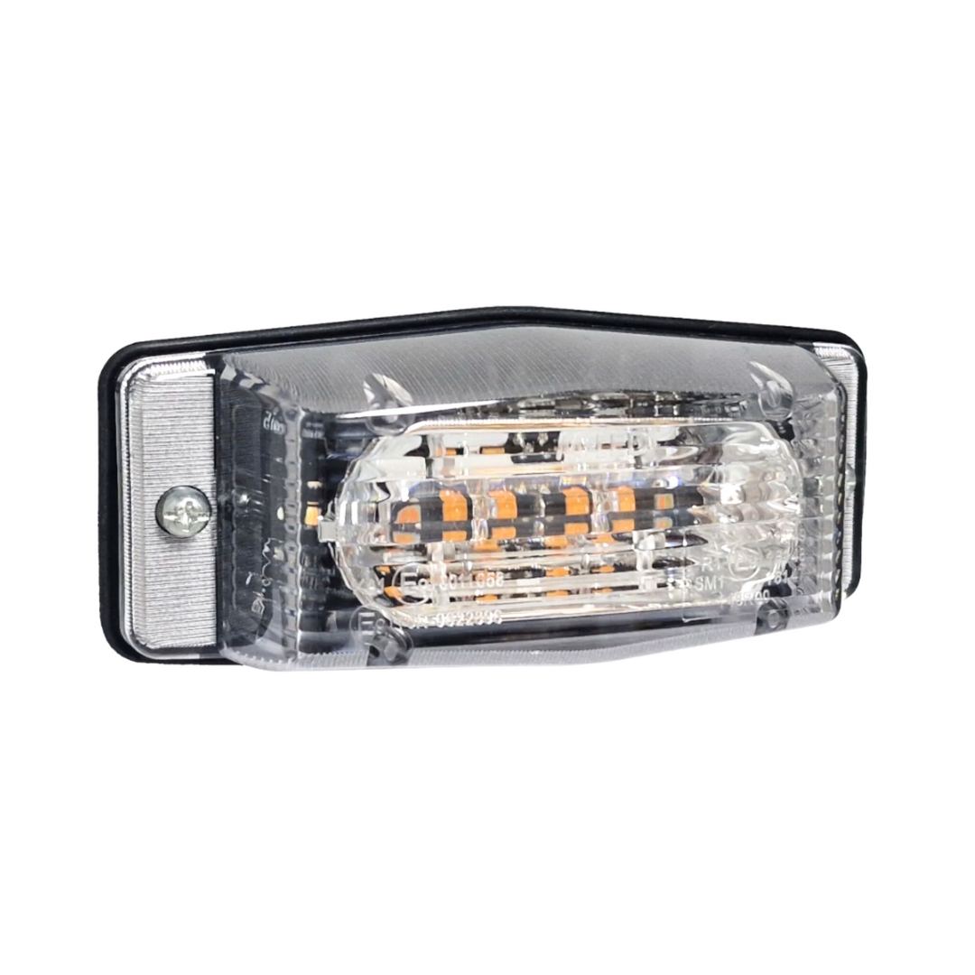LED Double Burner Lamp with Built in Strobe Light / Clear Lens -