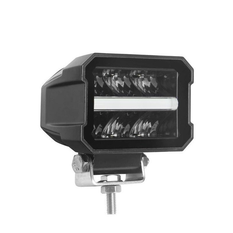 Pack of 4 LED Driving Lamp with Position Light Strip 2200lm / 4.5"