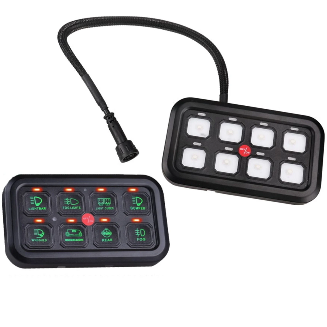 8 Way Control Panel with Fuse & Relay Box -