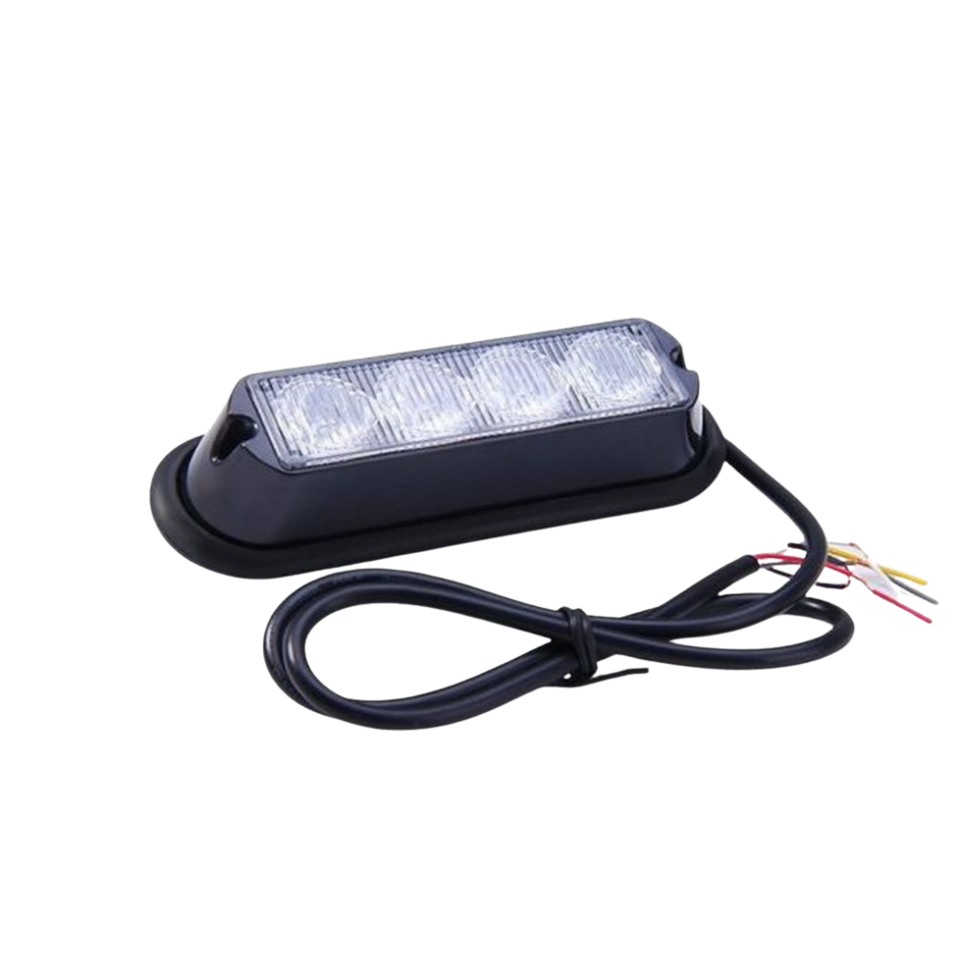 4 LED Amber Strobe Light