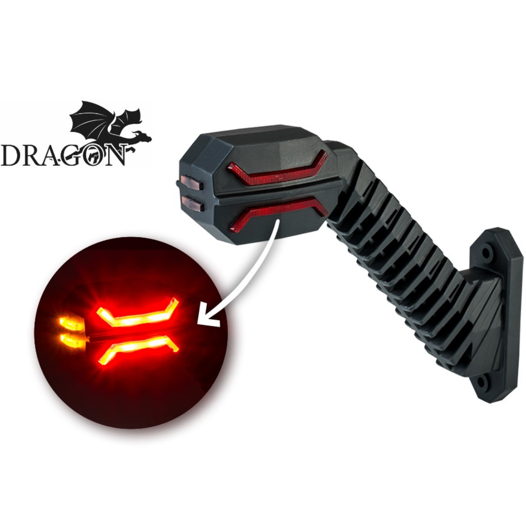 Dragon Outline Stalk Marker Lamps / Long 200mm