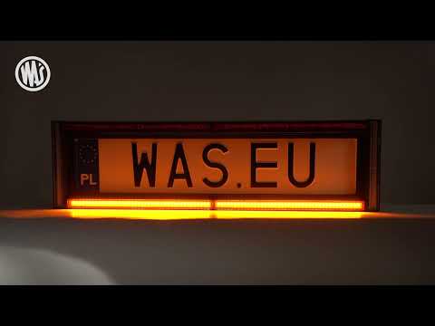 WAS W253 Number Plate Holder with Reverse Lights, Strobe, Number Plate Light & Reflector