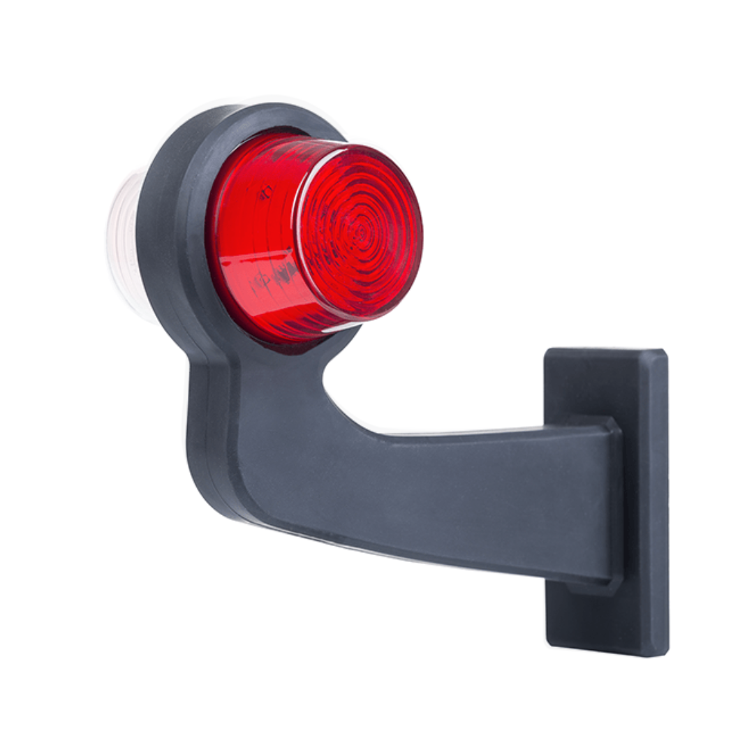 Old School Danish LED Outline Marker Lights / Red & Clear Lens