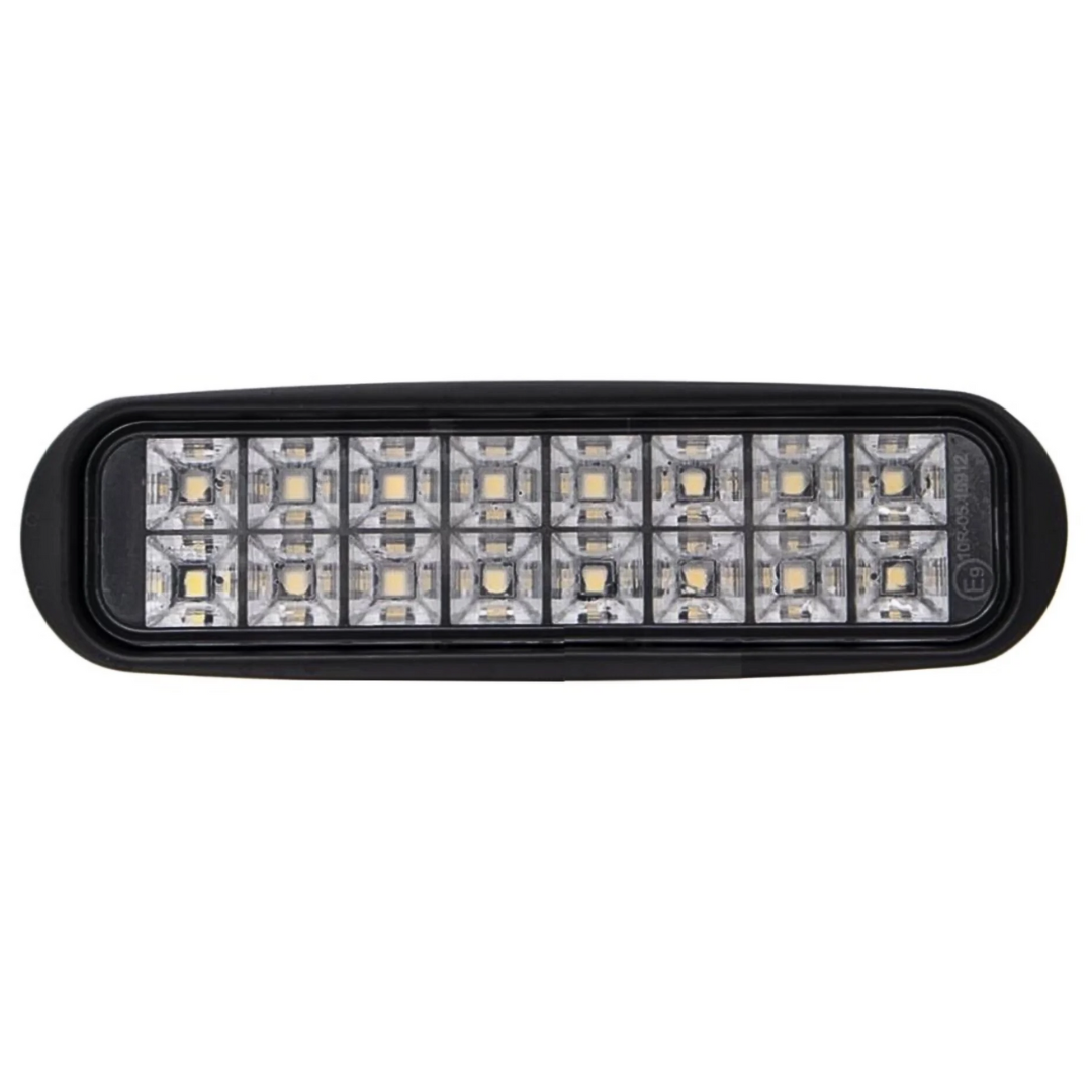 Rectangular Slim LED Work Light with Stainless Bracket / 16W