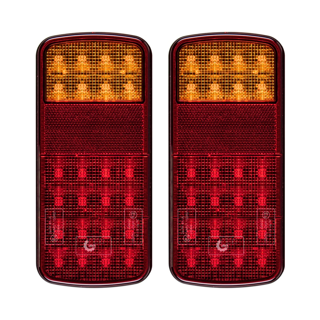 Rectangular LED Trailer Lights / Set of 2 UK + Ireland