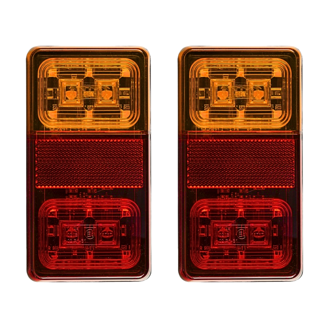 Rectangular Trailer Lights / Set of 2