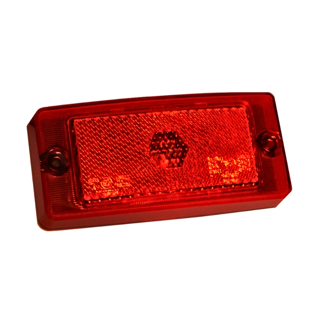 Classic LED Rear Marker Lamp / Hella Style / Red Lens -
