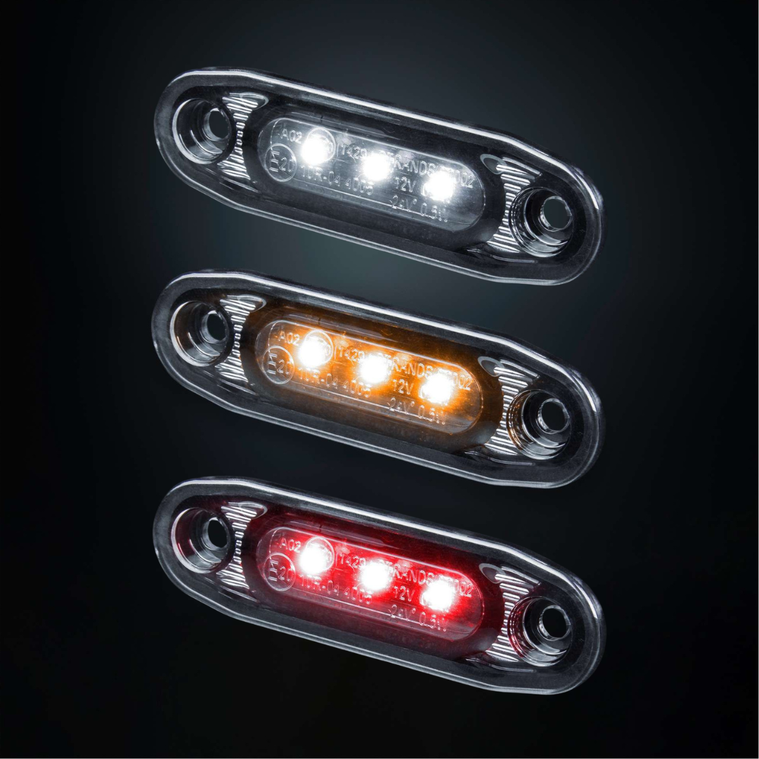 Strands Dark Knight Ultra Slim Marker Lights / 3 LED UK + Ireland