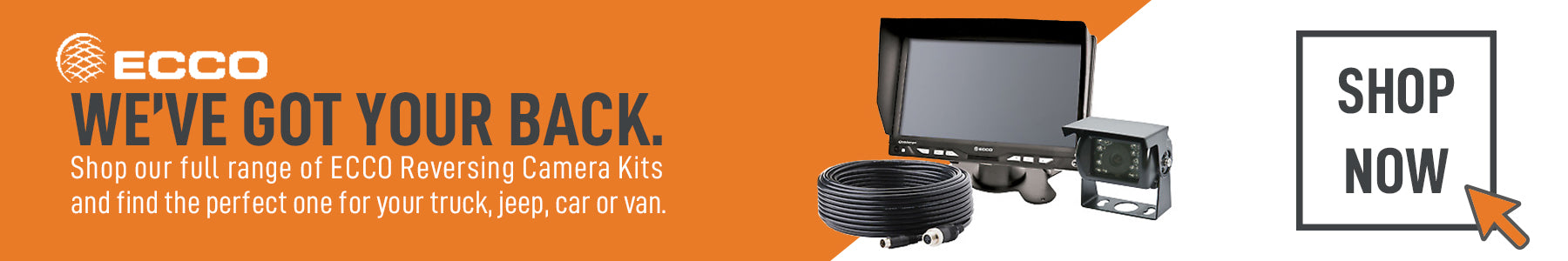 ECCO Reversing Cameras Ireland monitors LCD Display