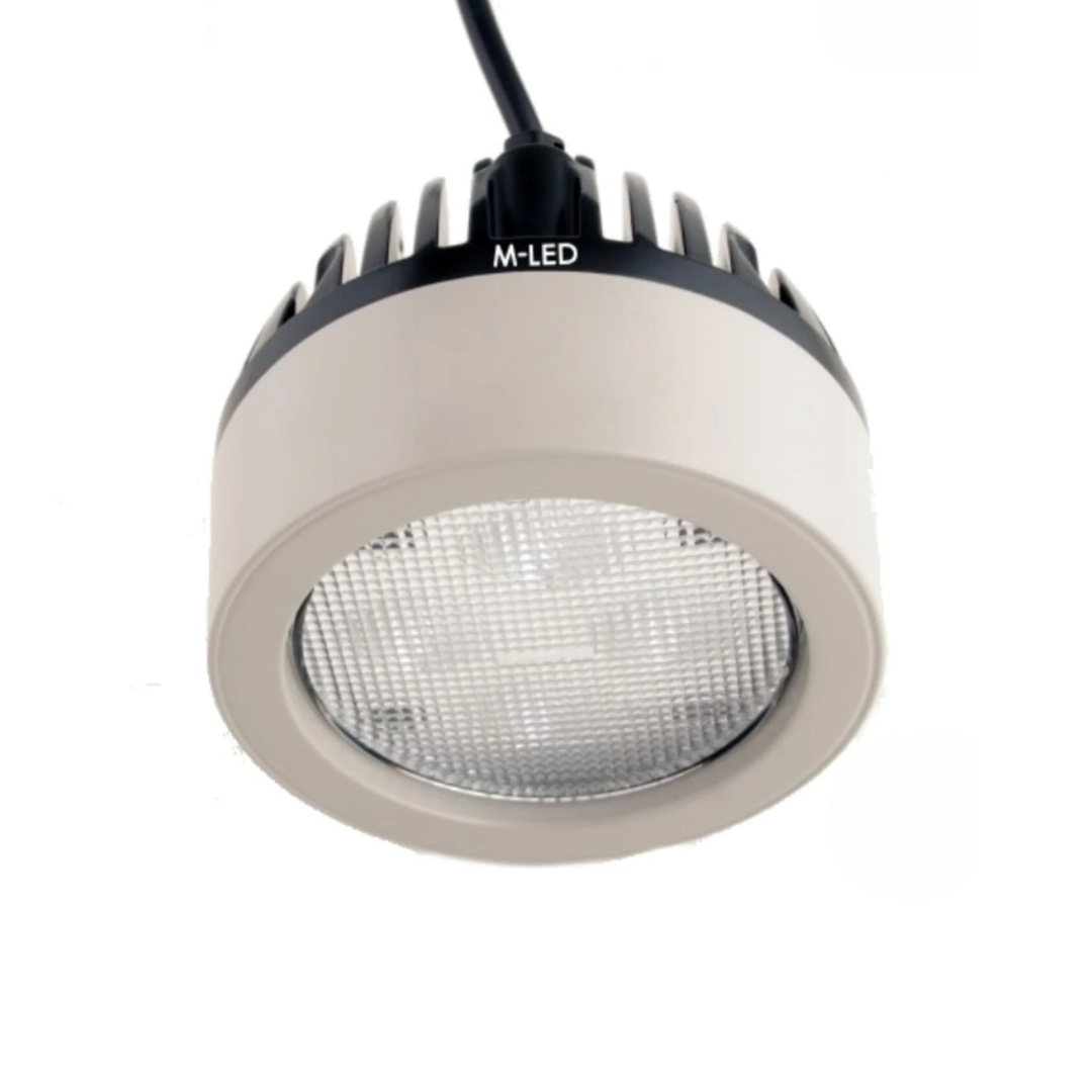 grey Round LED Work Light for John Deere, Tractors and Agri utv