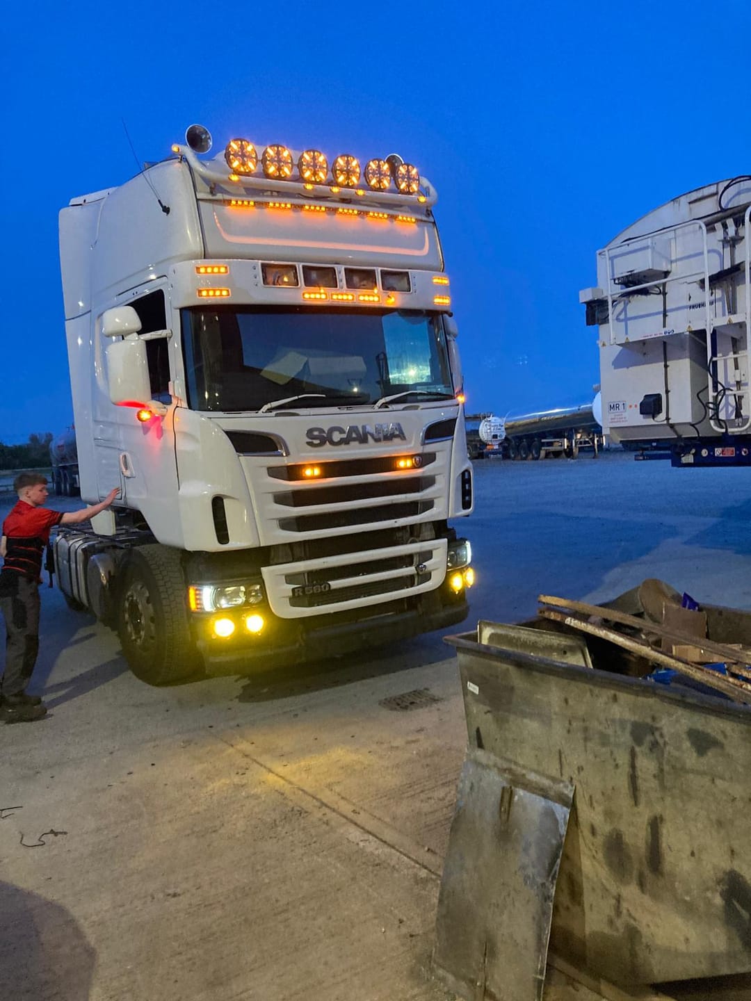 Scania LED Down-Lights To Suit Scania Topline Series Kit, 6 x LED Lamps