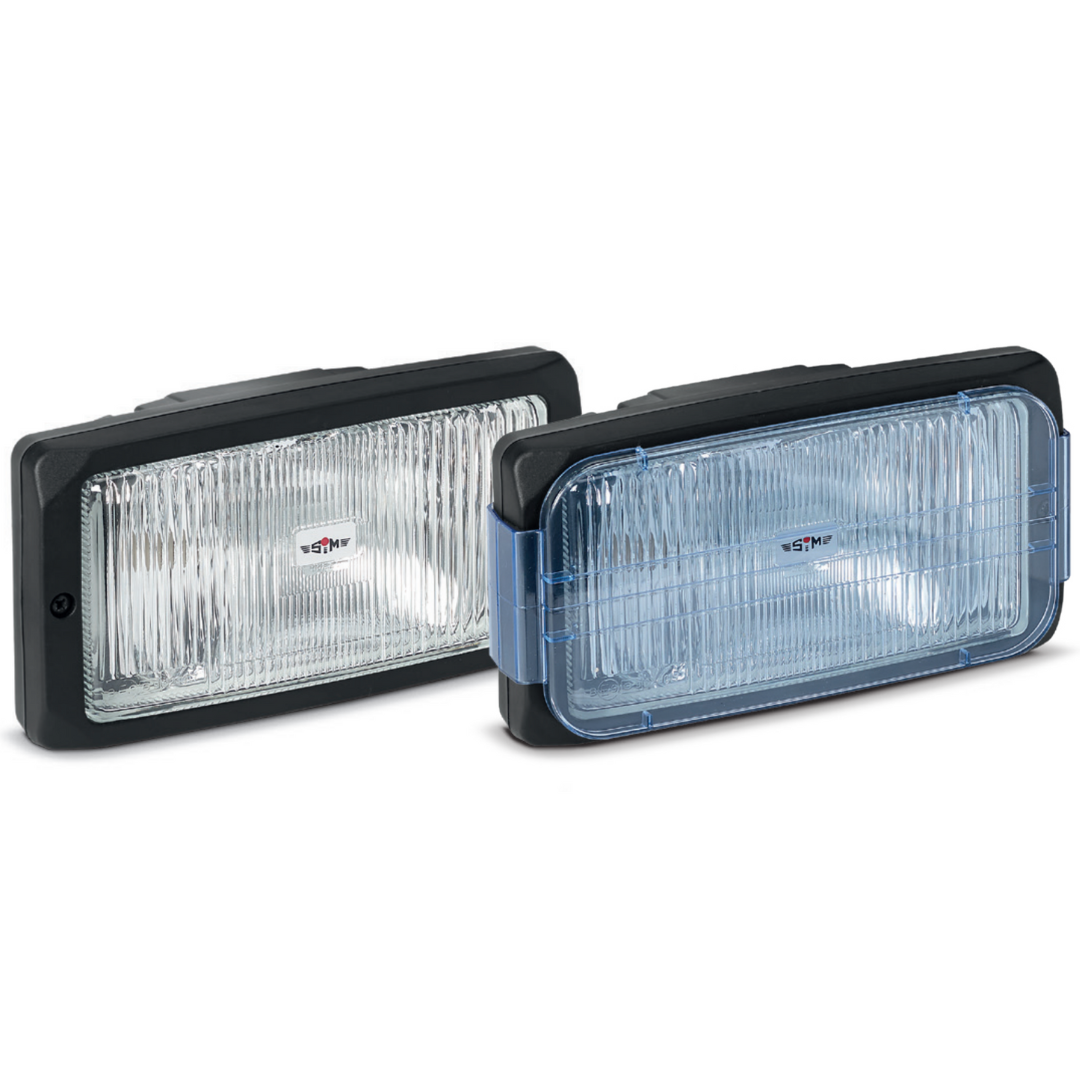 SIM 3225 Rectangular Fog Lamp with Blue Cover