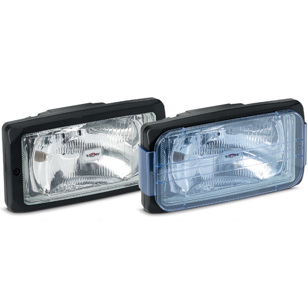 SIM 3226 Rectangular Spot Lamp / Blue Cover Included