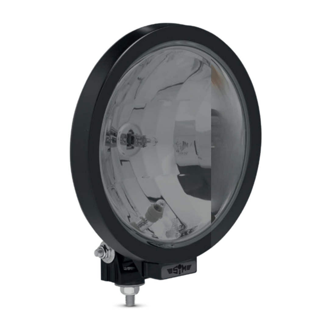 SIM Round Bulb Driving Lamp with Bulb Parking Light / 9" Black Edition