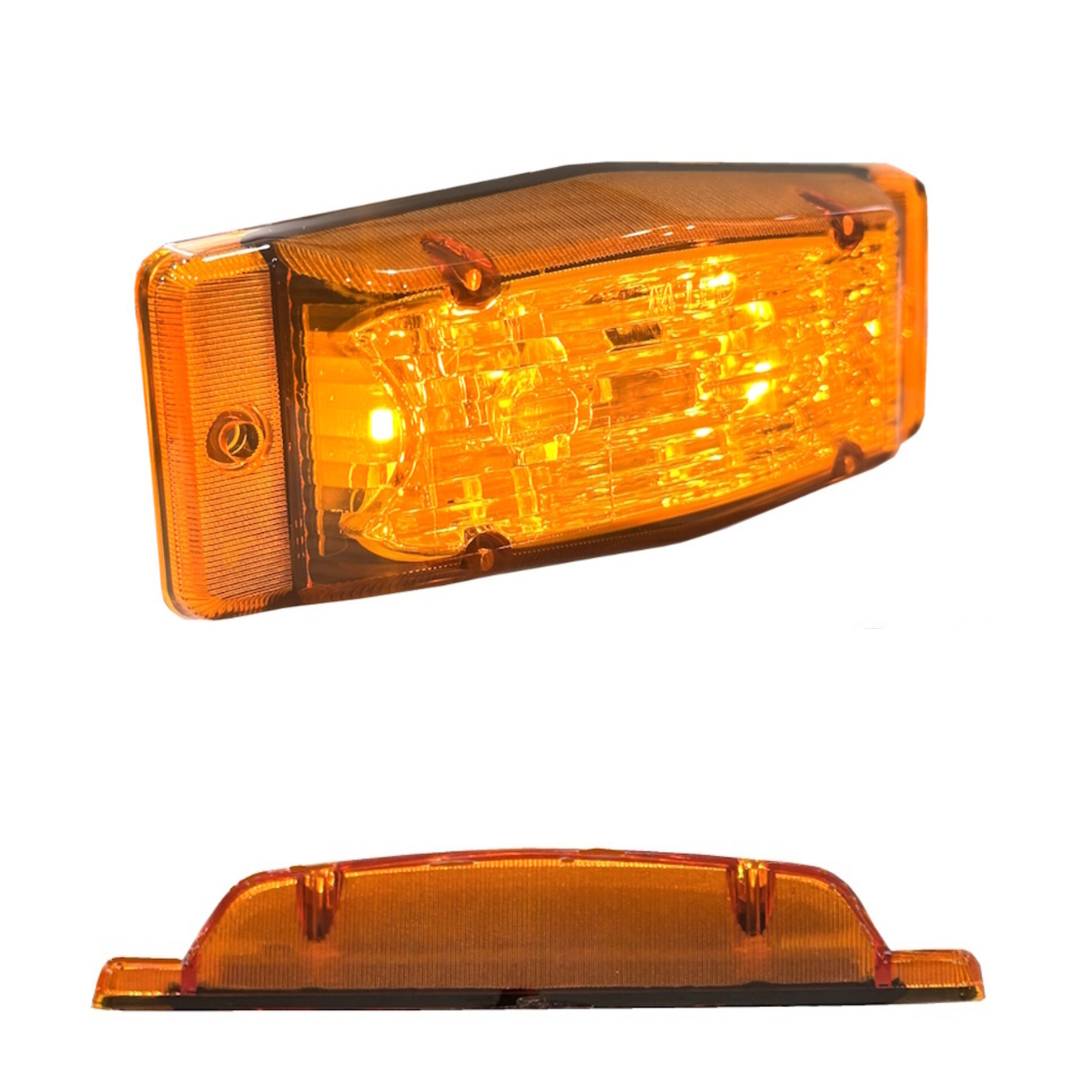 Slimline LED Double Burner Lamp with Amber Lens