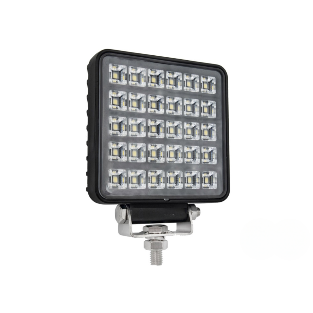 Premium Square LED Work Light with Stainless Bracket / 30W