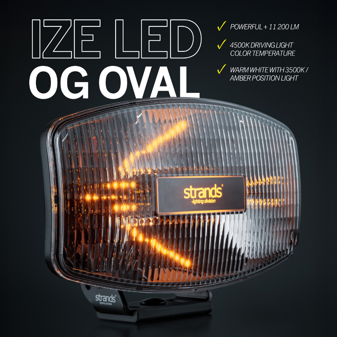 fahrradbeleuchtung österreich Strands IZE LED OG Ovaler Fahrscheinwerfer / 9" Deutschland + Österreich
