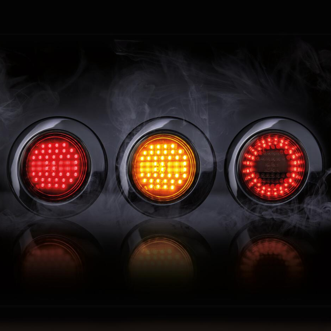Strands Dark Knight IZE Round Stop, Tail & Indicator Light -