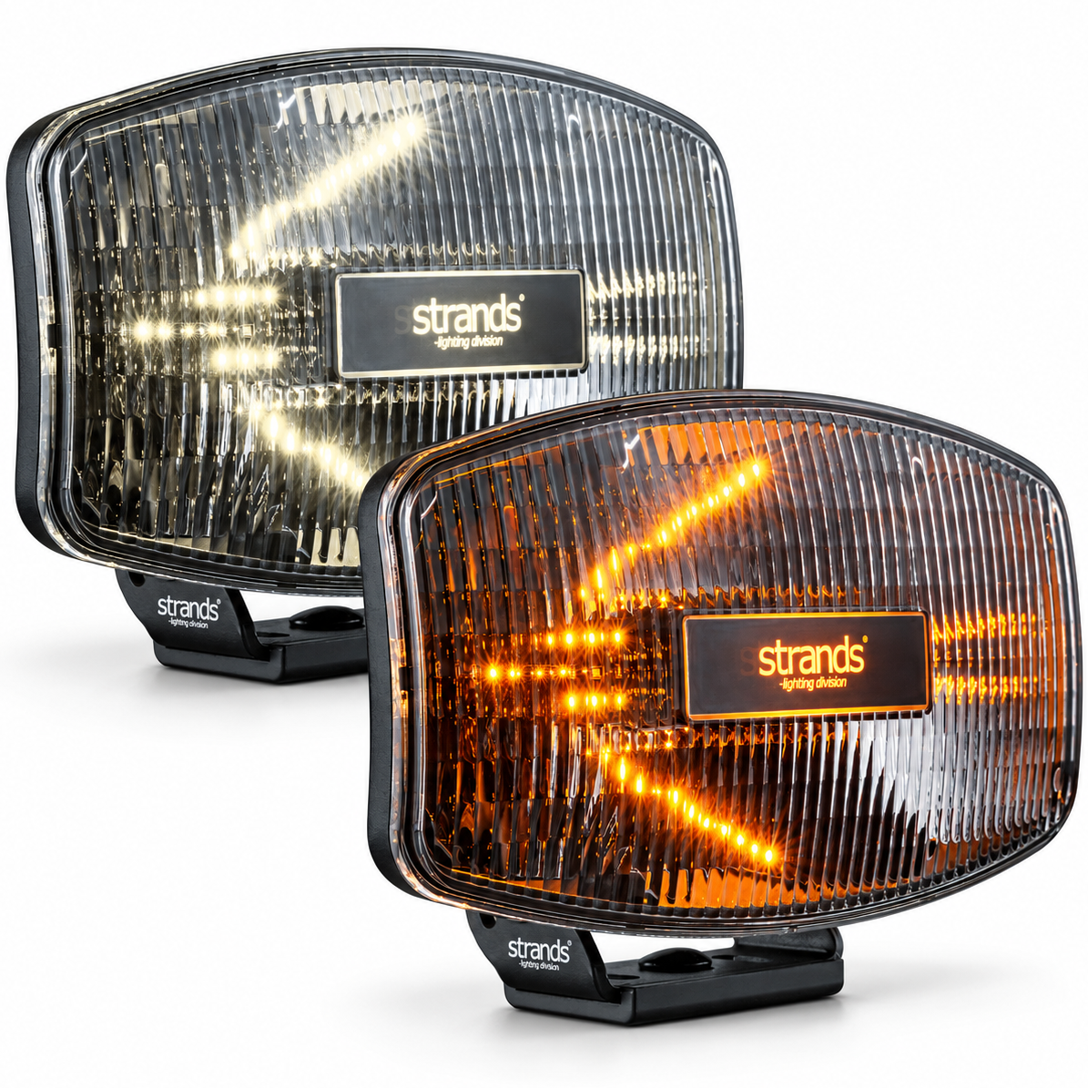Strands IZE Old Skool Oval Driving Light with Dual Position Light / 9"