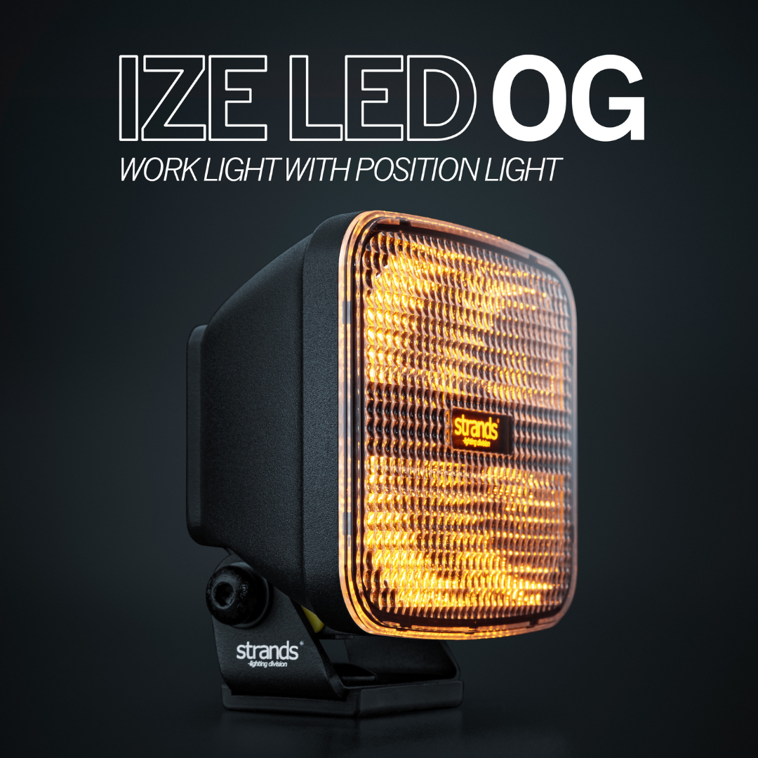 Strands IZE OG Square Work Light with Dual Position Light