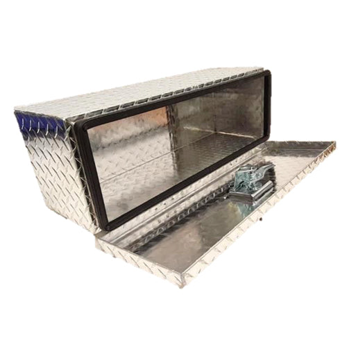 Chequer Plate Aluminium Trailer Storage Box / 660 x 230 x 235mm - spo-cs-disabled - spo-default - spo-disabled - spo-no