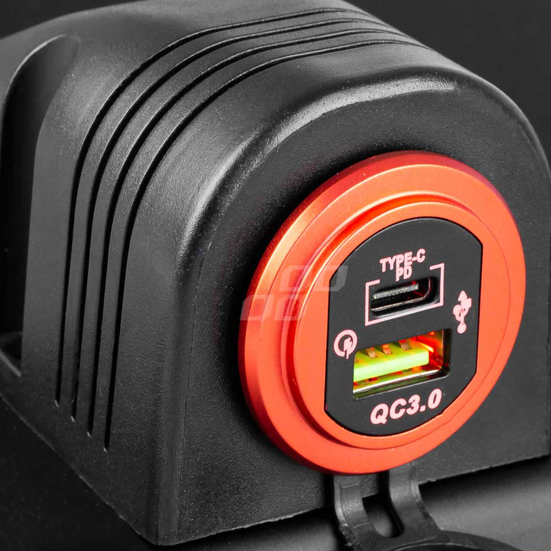 Dash Mount Housing for USB Port, Cigarette Lighter or Voltmeter