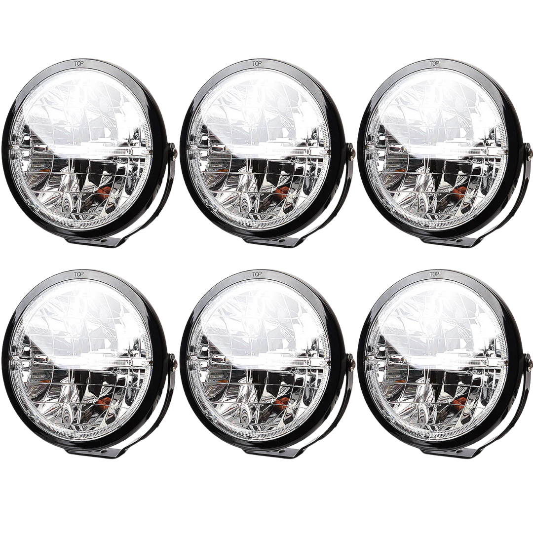 Bulk 6 Pack of WAS W116 Full LED Spot Light / 9 Inch