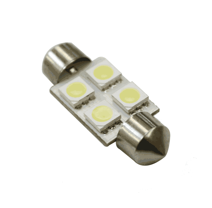 12v Festoon 31mm 4 x LED`s Replaces 269, Pack of 2 - LED Bulbs - LED Car Bulbs - spo-cs-disabled - spo-default - spo-di