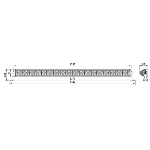 LED Light Bar / Flood Beam / Straight / 96x LED / 1344mm - spo-cs-disabled - spo-default - spo-enabled - spo-notify-me