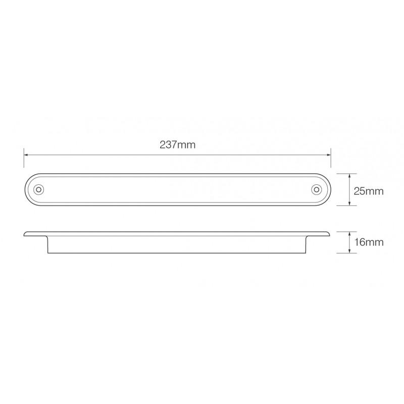 LED Reverse Strip Lamp 24v 237mm / LED Autolamps - spo-cs-disabled - spo-default - spo-disabled - spo-notify-me-disable