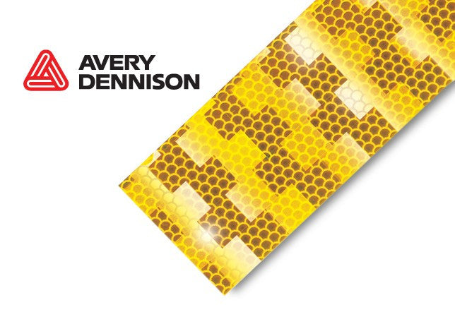 Avery Dennison Conspicuity Tape ECE 104 Approved, 12.5m  AMBER - Conspicuity Tape - spo-cs-disabled - spo-default - spo