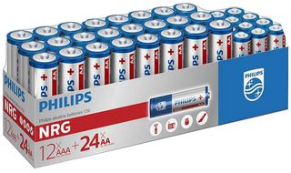 Philips Batteries 36 Pack, AA + AAA - spo-cs-disabled - spo-default - spo-disabled - spo-notify-me-disabled