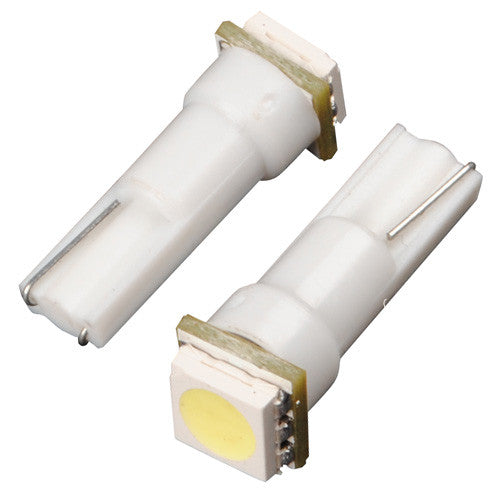 12v T5 LED White, Replaces 286 - Pack of 2 - 24v LED Bulbs - LED Bulbs - spo-cs-disabled - spo-default - spo-disabled