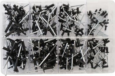 Assorted Black Rivets - Pack of 200 - bin:y8 - spo-cs-disabled - spo-default - spo-disabled - spo-notify-me-disabled