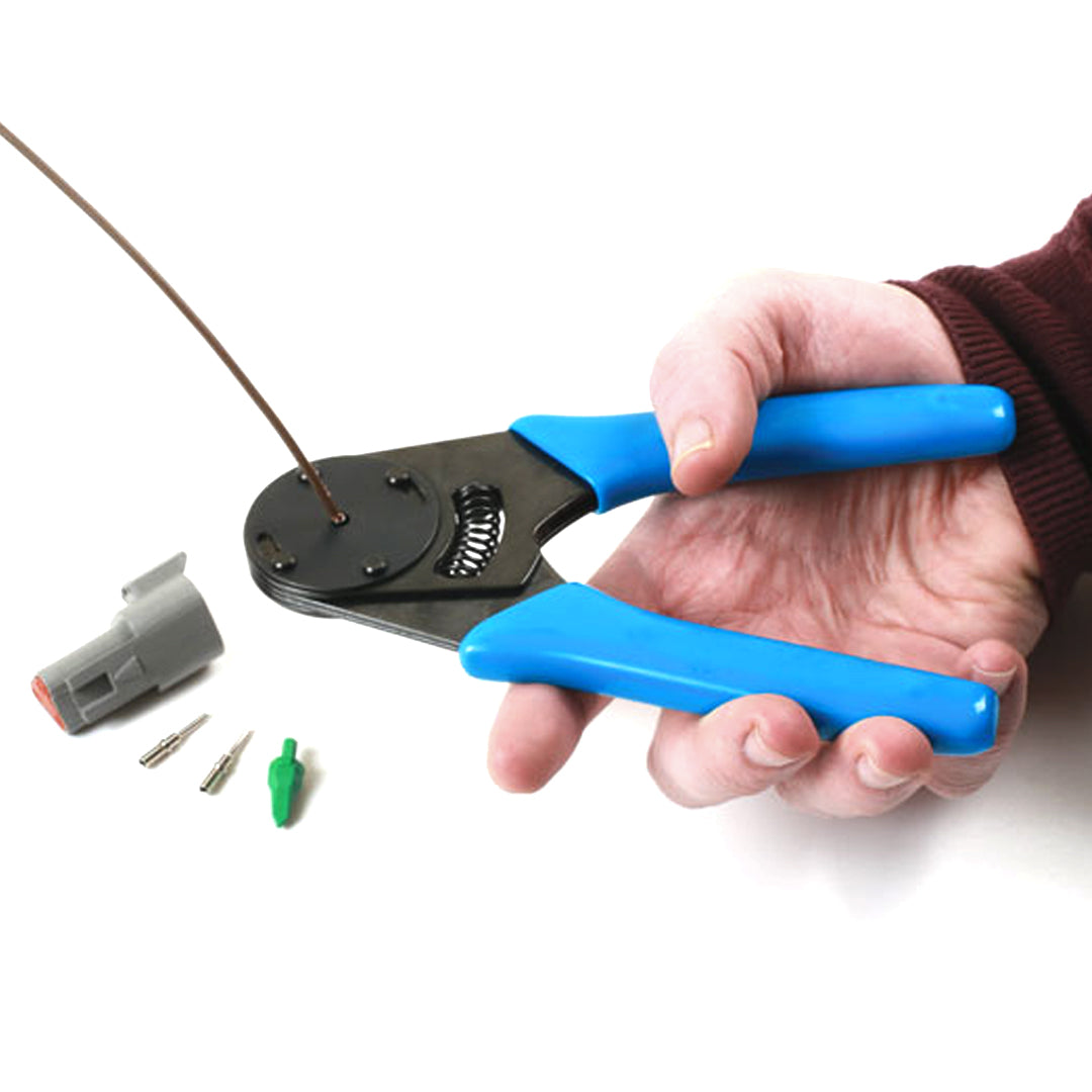 Deutsch DT Connector Crimping Tool for Solid Contacts / 4 Way Indent - spo-cs-disabled - spo-default - spo-enabled - sp