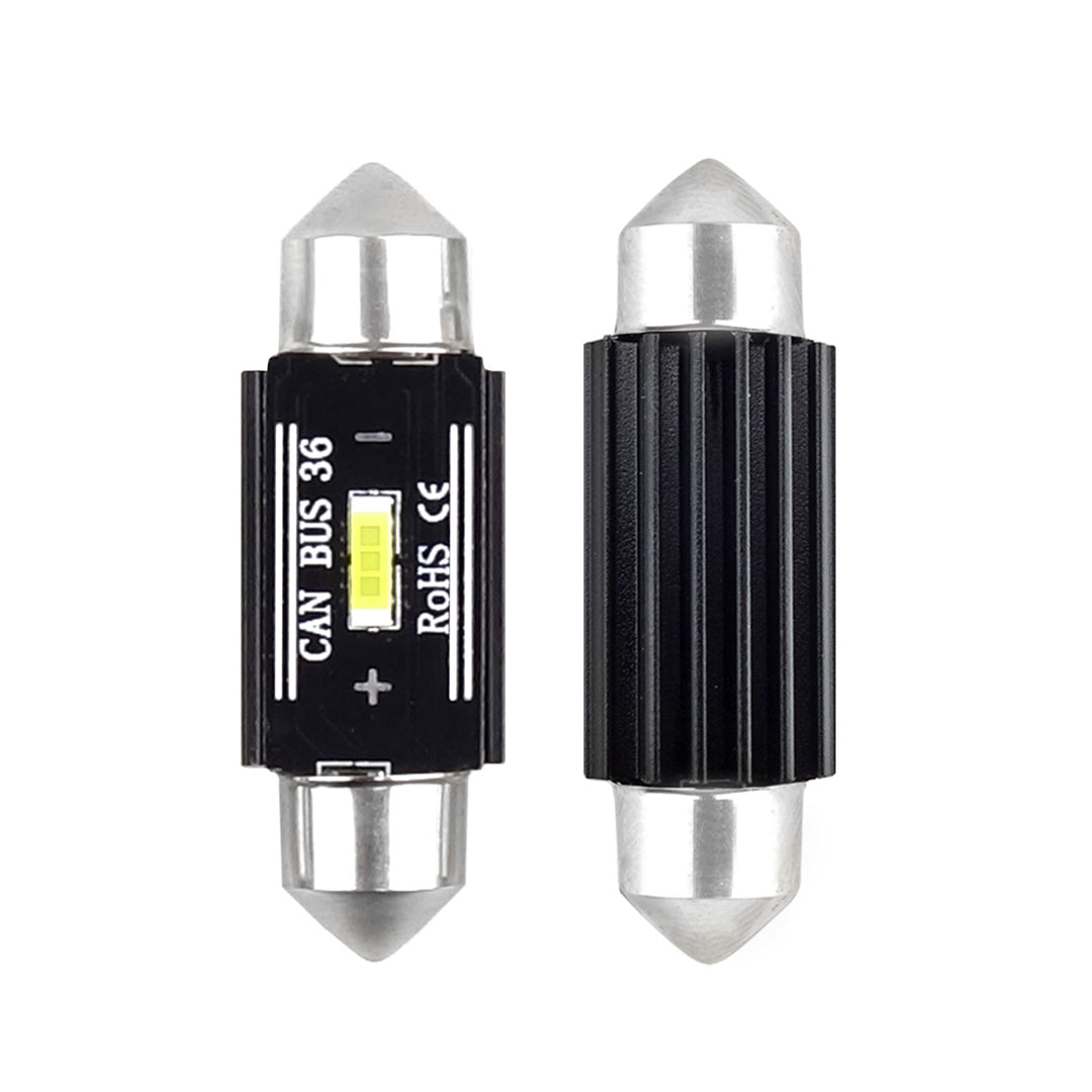 Illuminous Multipack Of SIX (6) Of LED 36mm Festoon Lamp Bulb 12V AC/DC